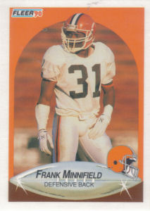 Frank Minnifield 1990 Fleer #56 football card