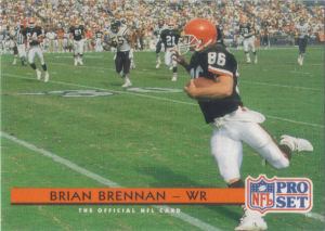 Brian Brennan 1992 Pro Set #137 football card