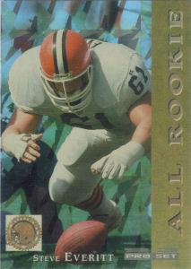 Steve Everitt All-Rookie 1993 Pro Set #8 football card