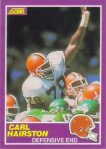Carl Hairston Supplemental 1989 Score #397S football card