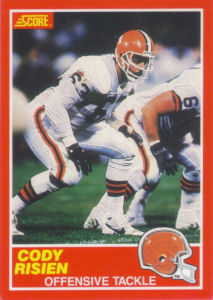 Cody Risien 1989 Score #164 football card