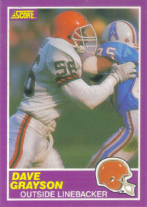 Dave Grayson Supplemental 1989 Score #387S football card