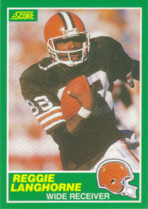Reggie Langhorne 1989 Score #229 football card