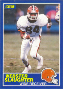 Webster Slaughter 1989 Score #41 football card