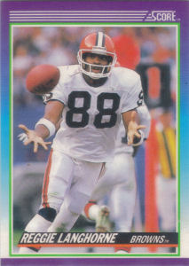 Reggie Langhorne 1990 Score #186 football card