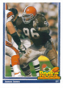 James Jones Rookie 1991 Upper Deck #602 football card
