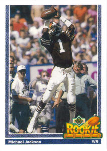 Michael Jackson Rookie 1991 Upper Deck #610 football card