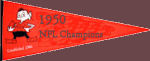 1950 Browns Champions Pennant