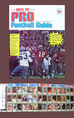 1971 Dell Magazine and Foldout with 48 football stamps
