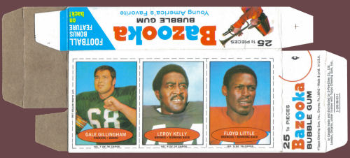 1971 Leroy Kelly Bazooka Card