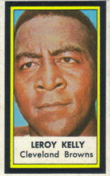 Leroy Kelly 1971 Dell Magazine football stamp
