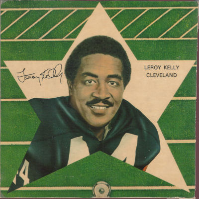 Leroy Kelly End Plate of 1971 NFLPA Footlocker and Toy Chest