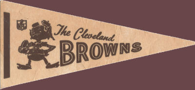 Old Cleveland Browns Pennant