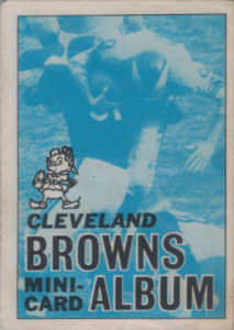 1969 Cleveland Browns Topps Mini Album