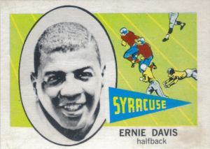 1961 Ernie Davis NU football card