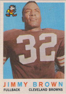 1959 Jim Brown football card