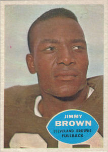 1960 Jim Brown football card