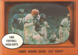 1961 Jim Brown highlights football card