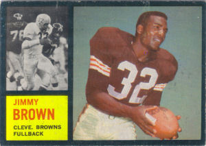 1962 Jim Brown football card