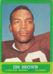 1963 Jim Brown football card