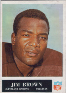 1965 Jim Brown football card