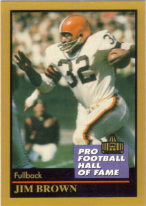 Jim Brown 1991 ENOR Pro Football Hall of Fame #17 card
