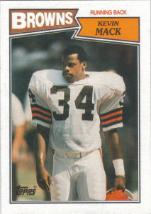 Kevin Mack 1987 football card