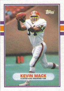 Kevin Mack 1989 football card
