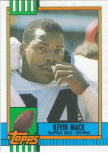 Kevin Mack 1990 football card