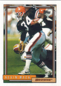 Kevin Mack 1992 football card