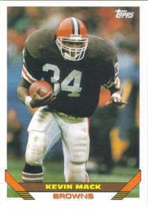Kevin Mack 1993 football card