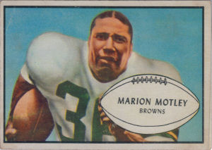 1953 Marion Motley football card