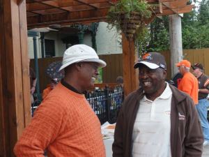 Ernie Green and Leroy Kelly together again