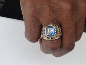 Leroy Kelly let me take a picture of his Hall of Fame ring