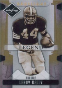 2008 Leroy Kelly Donruss Leaf Limited GOLD Spotlight #158 football card - Serial no. 41/49