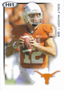 2010 Colt McCoy Rookie Sage Hit #12 football card