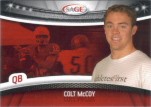 2010 Colt McCoy Rookie Sage #31 football card