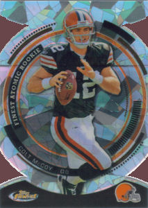 2010 Colt McCoy Rookie Topps Finest Atomic Rookie #FAR-12 football card